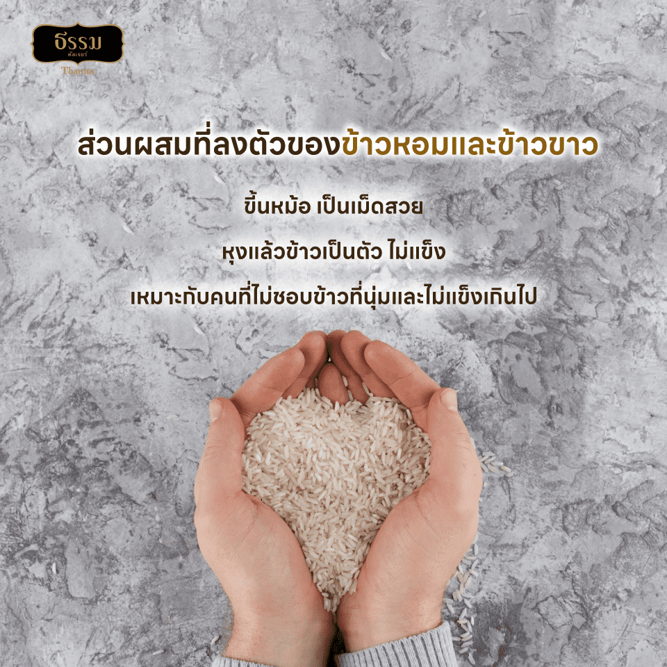 ธรรม ข้าวหอมคัดพิเศษ ขนาด 5 กก. แพ็ค 4 ถุง