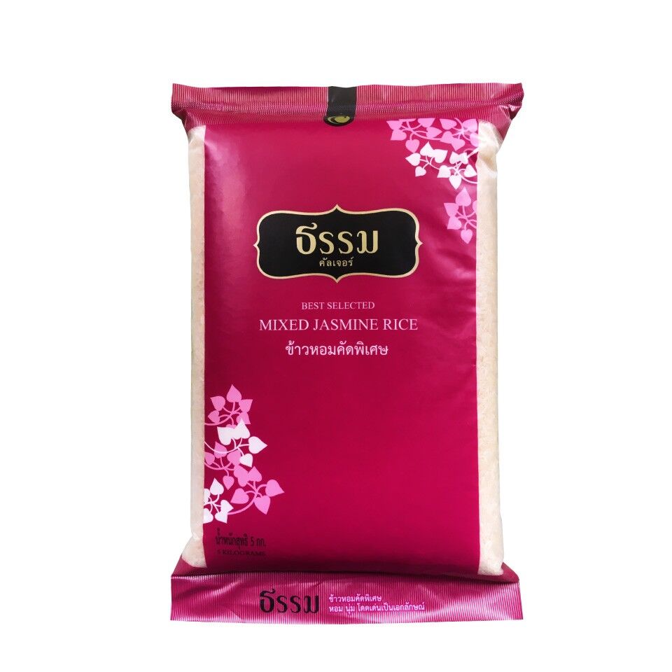 ธรรม ข้าวหอมคัดพิเศษ ขนาด 5 กก. แพ็ค 4 ถุง